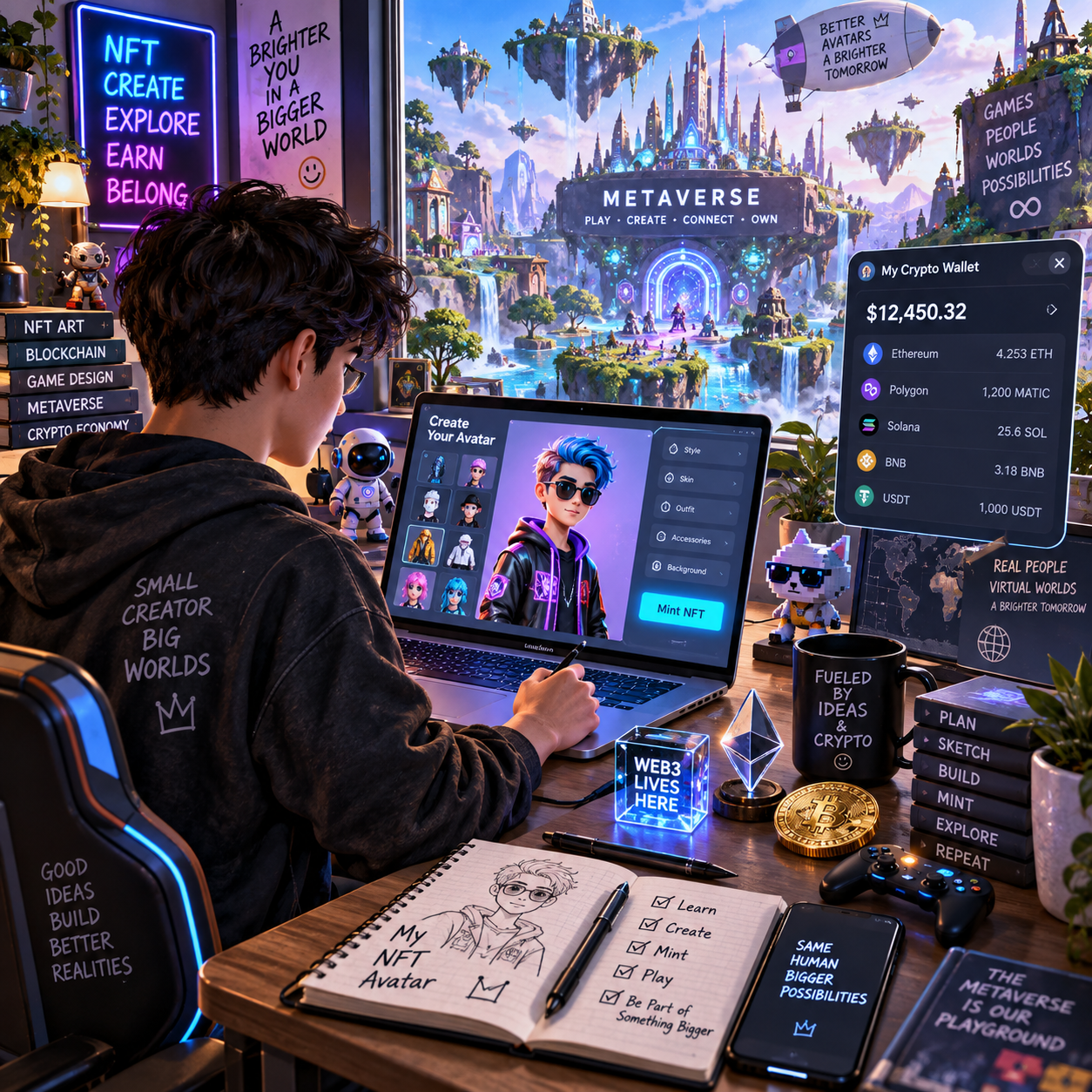 Building Your First Metaverse Avatar With NFTs: A Beginner’s Guide